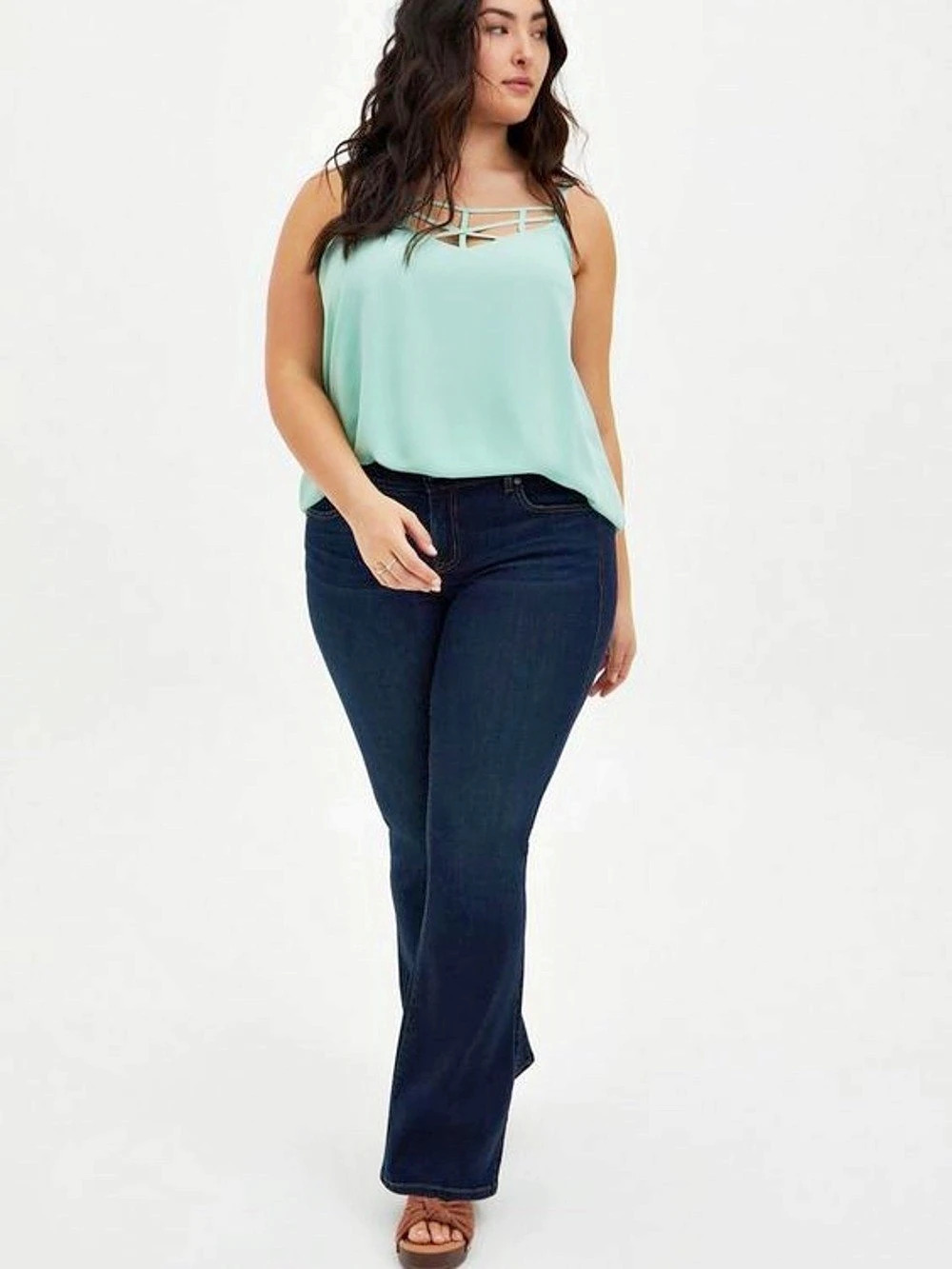 Bombshell Flare High-Rise Jean High-Rise Flare Jeans in Blue Like New